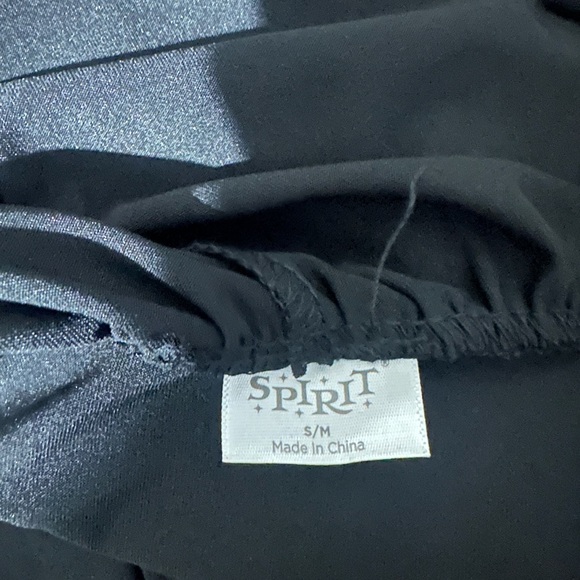 Spirit Black Maxi Dress with Draped Sleeves - Picture 4 of 5